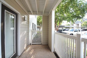 Patio at Reserve of Bossier City Apartment Homes in Bossier City, LA